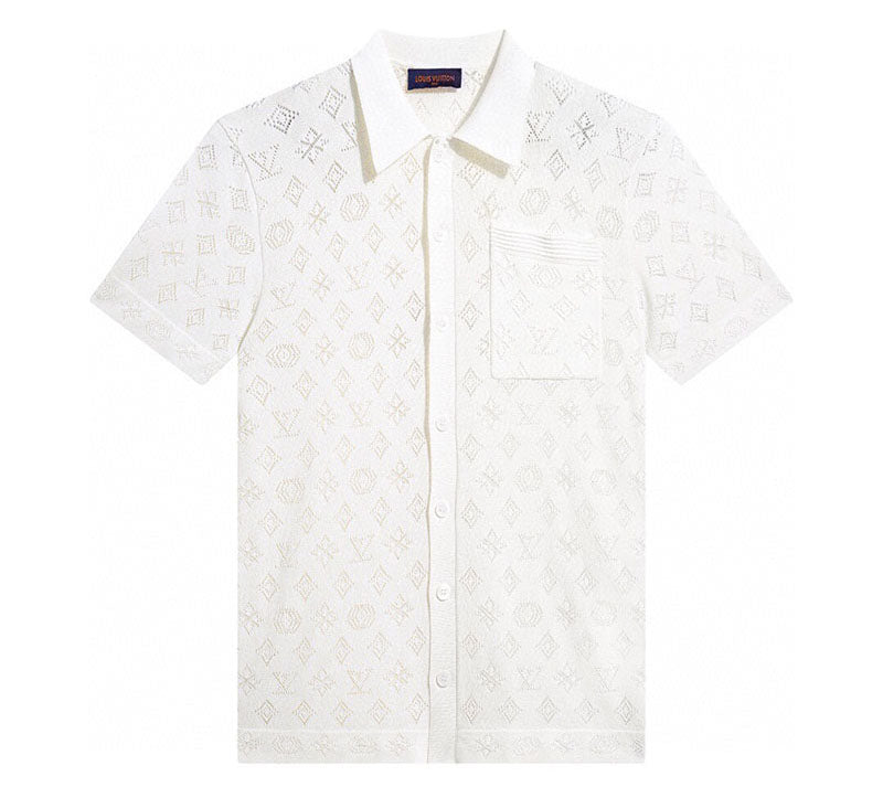 Louis Vuitton Polo Shirt Knitted White