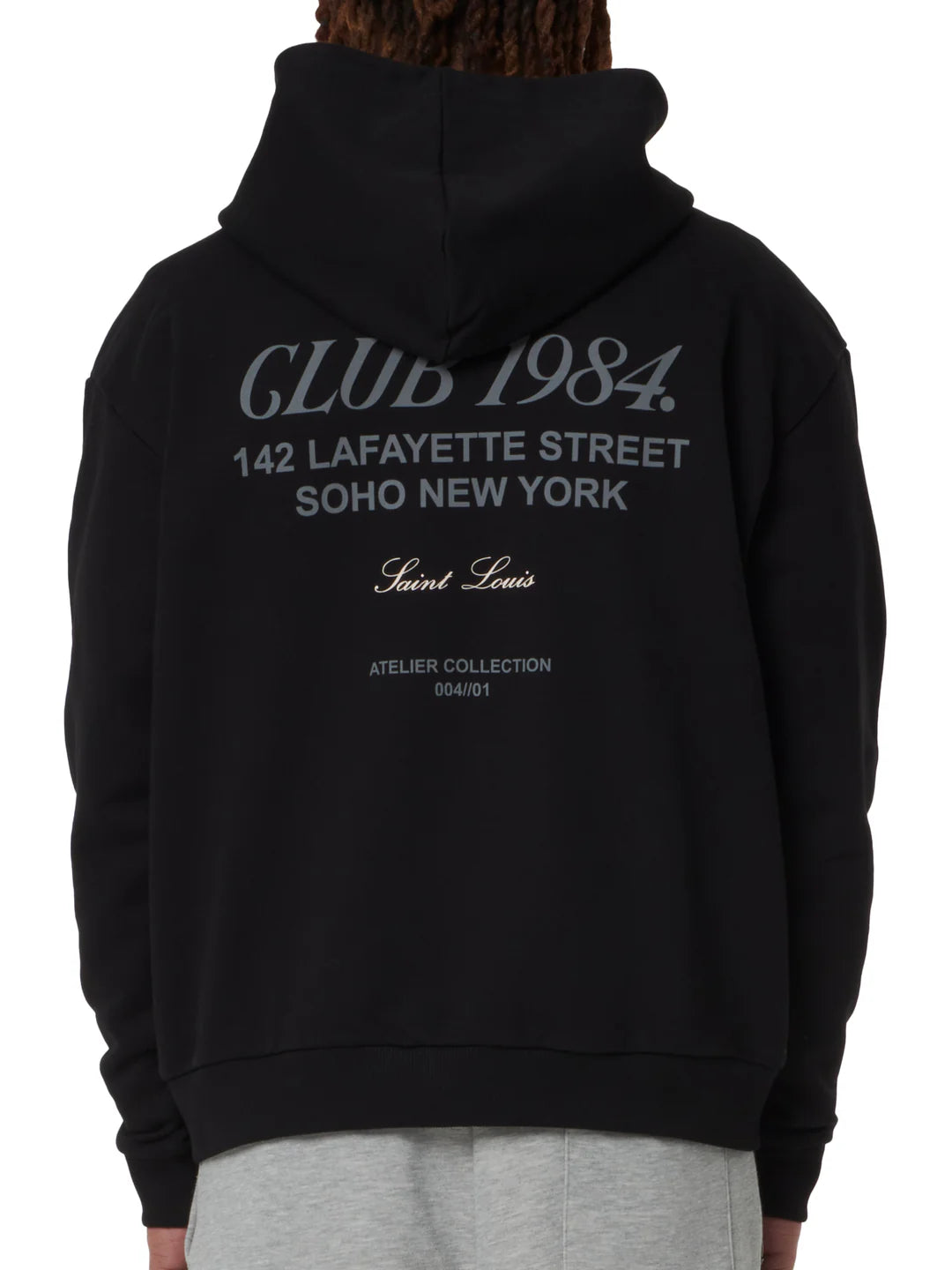 Club 1984 Soho Zip Hoodie - Black