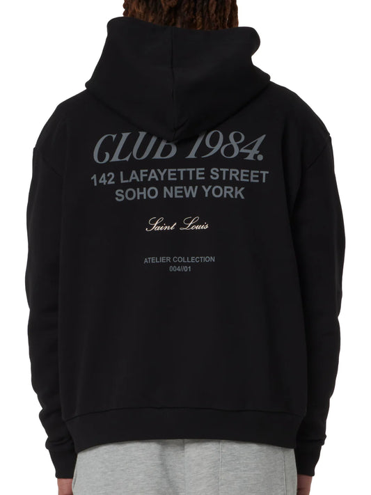 Club 1984 Soho Zip Hoodie - Black