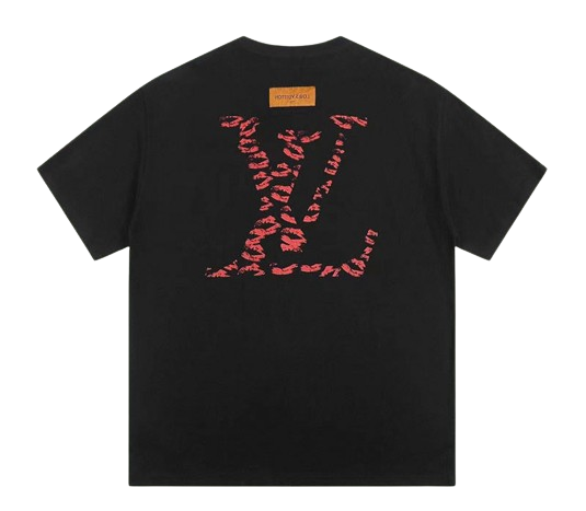 Louis Vuitton LV Logo Kisses T-Shirt Black