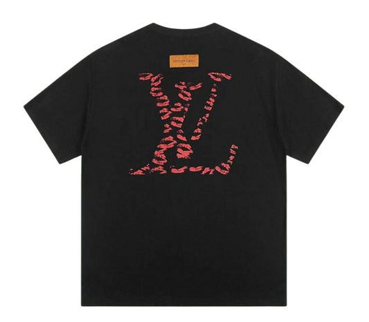 Louis Vuitton LV Logo Kisses T-Shirt Black