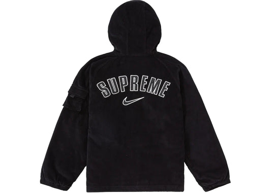 Supreme Nike Arc Corduroy Hooded Jacket Black