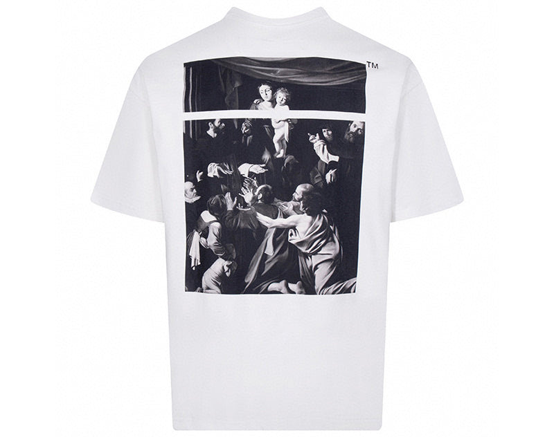 OFF-WHITE Caravaggio Square T-Shirt White