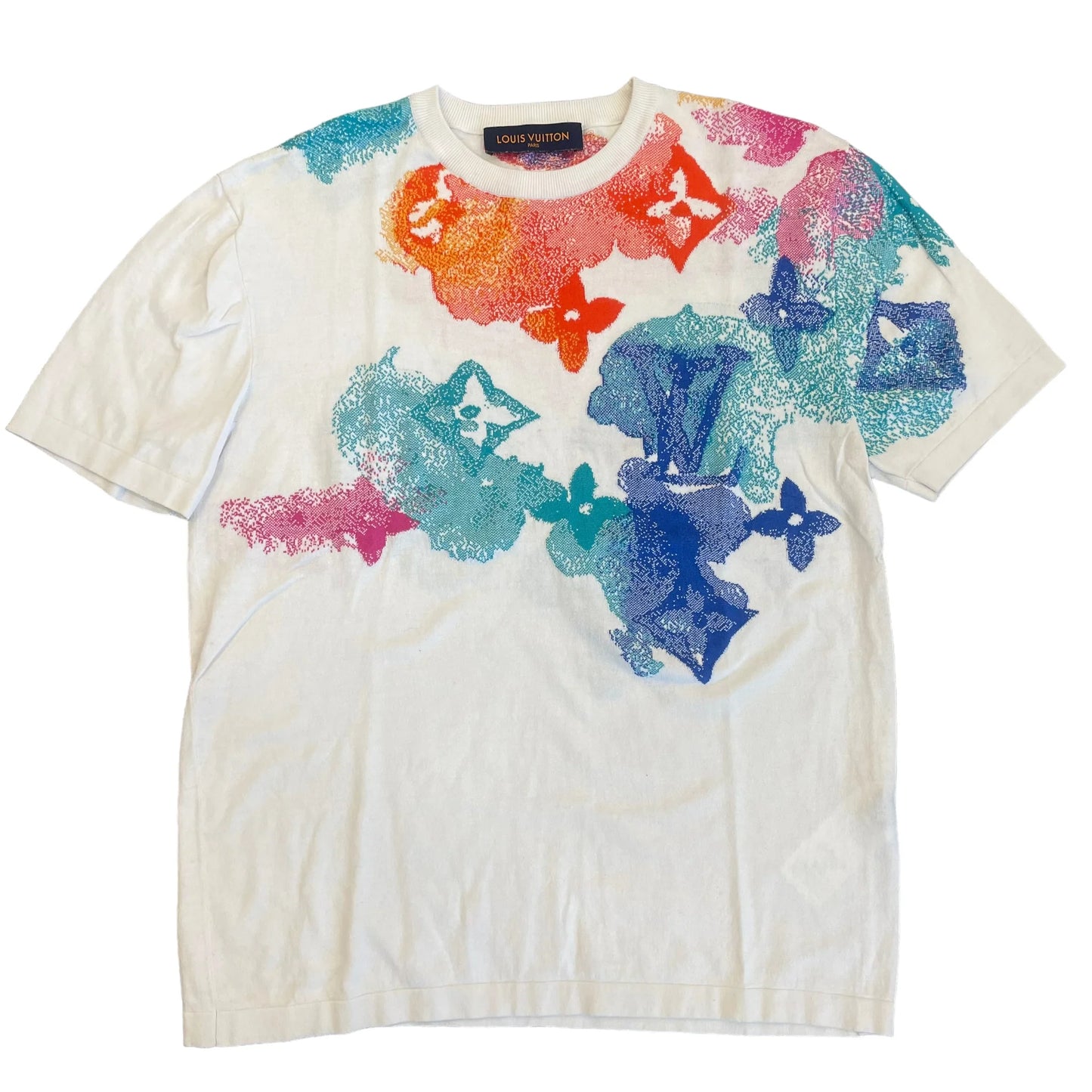 LOUIS VUITTON Knitted Watercolor Monogram T Shirt