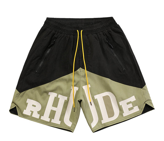 Rhude Cupro Yachting Shorts Black/Khaki