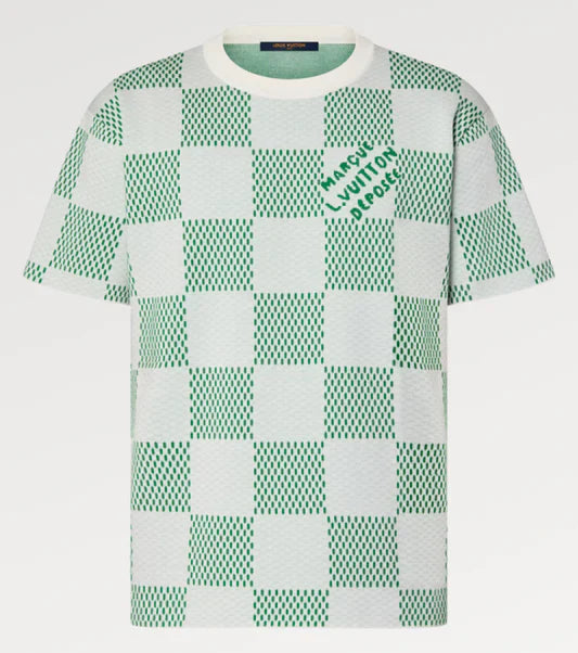 Louis Vuitton Damier Knitted Short-Sleeved Crewneck