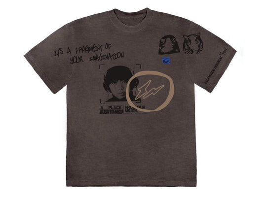Travis Scott Cactus Jack For Fragment Hiroshi T Shirt Brown Pepper