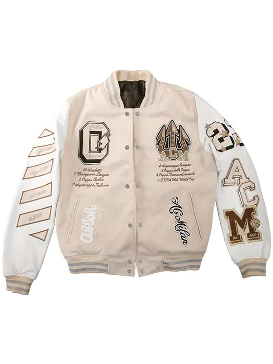 OFF-WHITE AC Milan Varsity Jacket