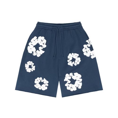 Denim Tears The Cotton Wreath Shorts Navy