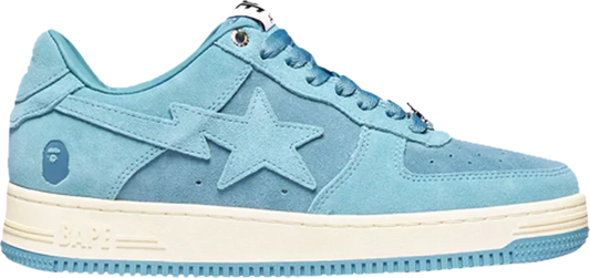 A Bathing Ape Bape Sta Low Blue suede