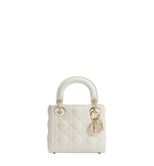 Dior Mini Lady Dior Bag White