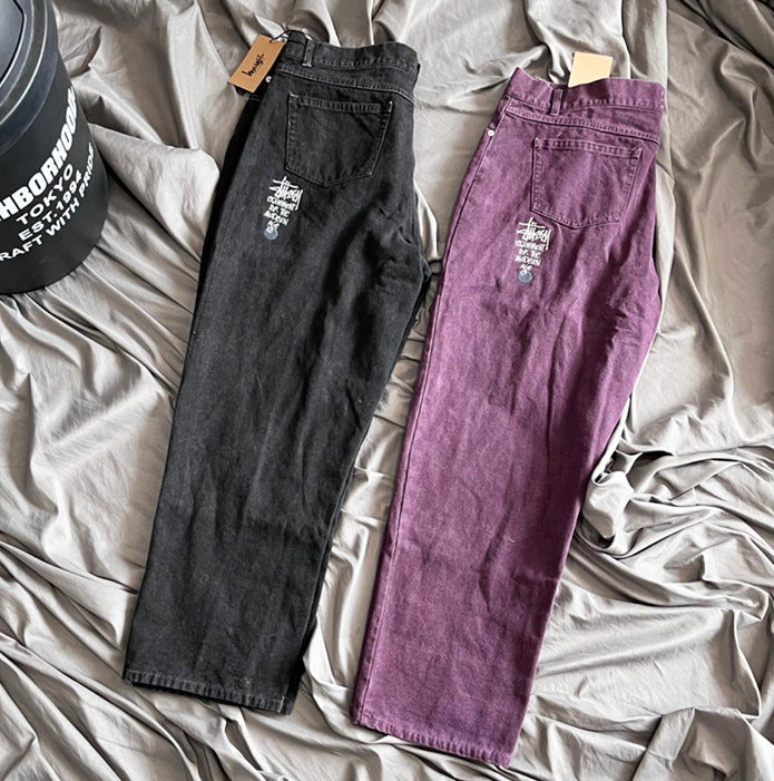 Stüssy - Washed Canvas Big OL' Jeans Black