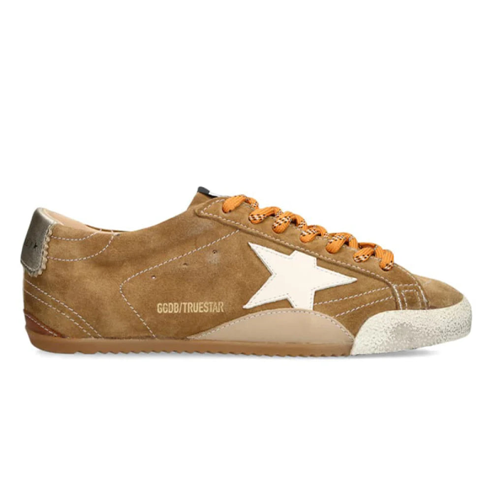 Golden Goose True Star Velvet Brown Orange