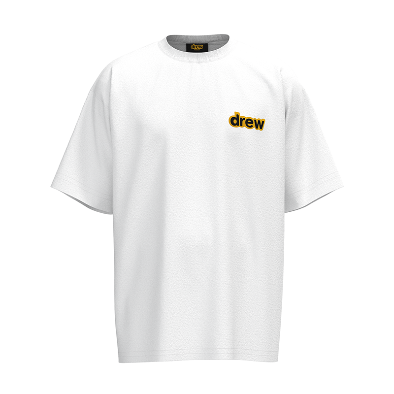 Drew Summer T-shirt Smiley Face Graffiti White