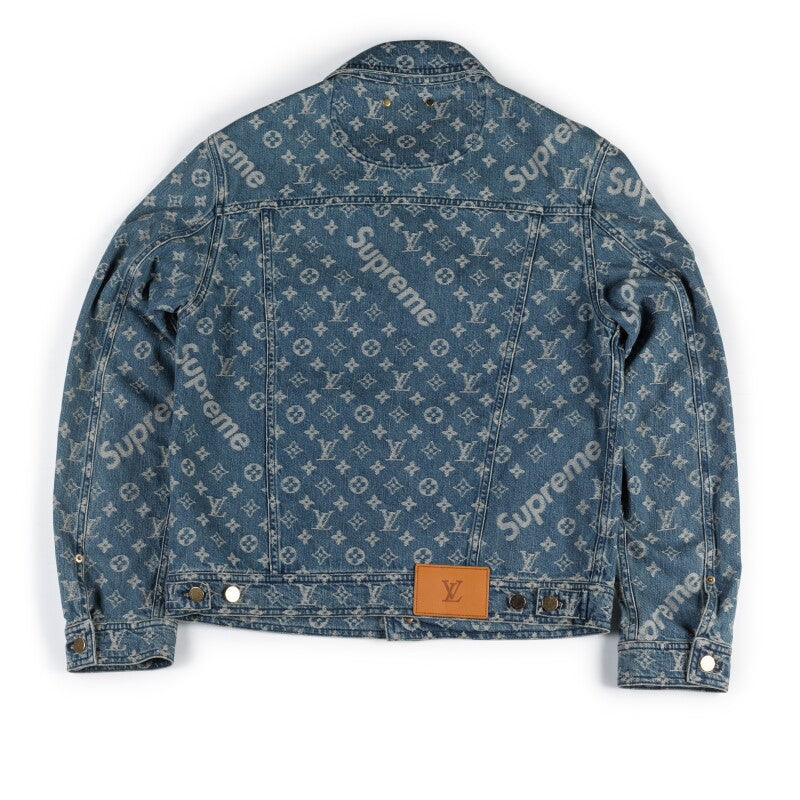 Louis Vuitton x Supreme Jacquard Denim Trucker Jacket