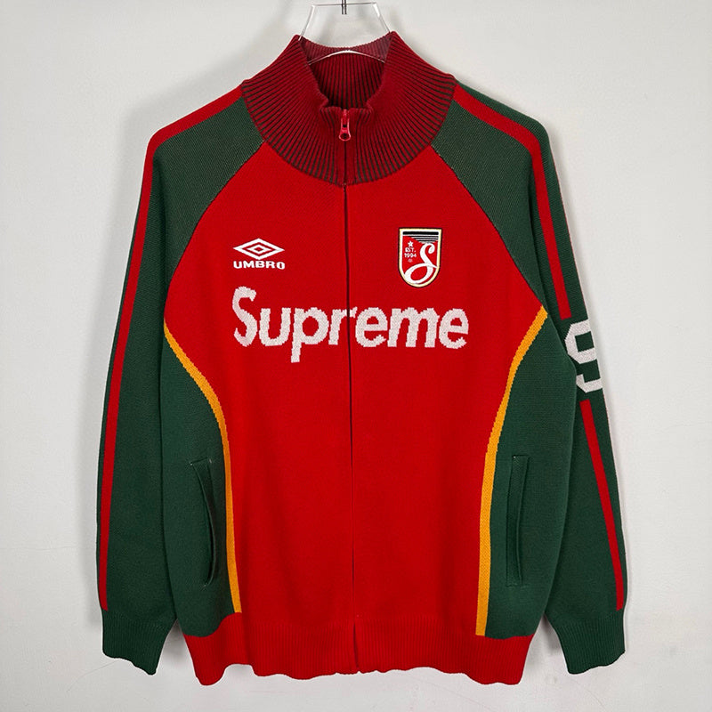 Supreme Umbro Zip Up Sweater Red