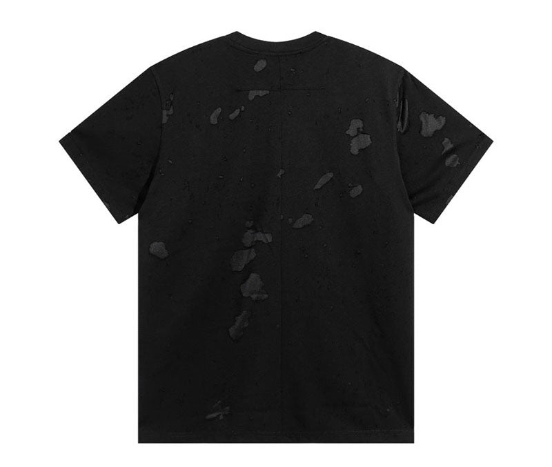 Givenchy Distressed Logo Printed Oversized T-Shirt Black