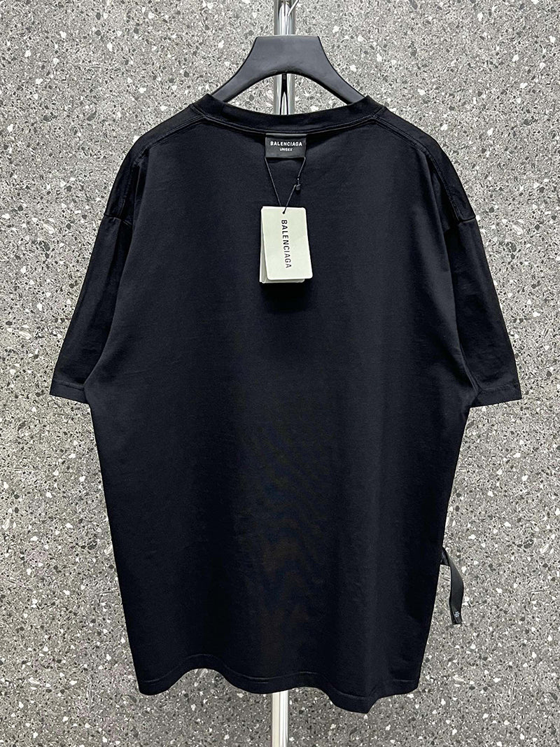 Balenciaga Oversized T Shirt Black