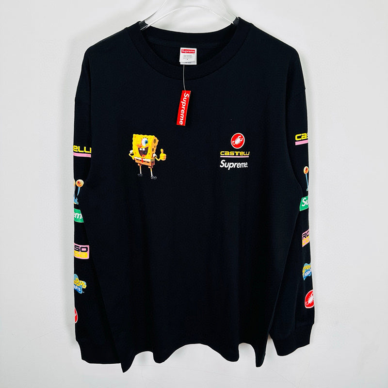Supreme SpongeBob/Castelli Racing L/S Tee Black