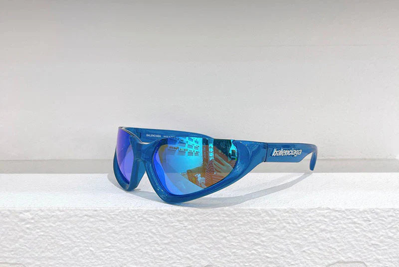 Balenciaga BB0202s Xpander Sunglasses Blue