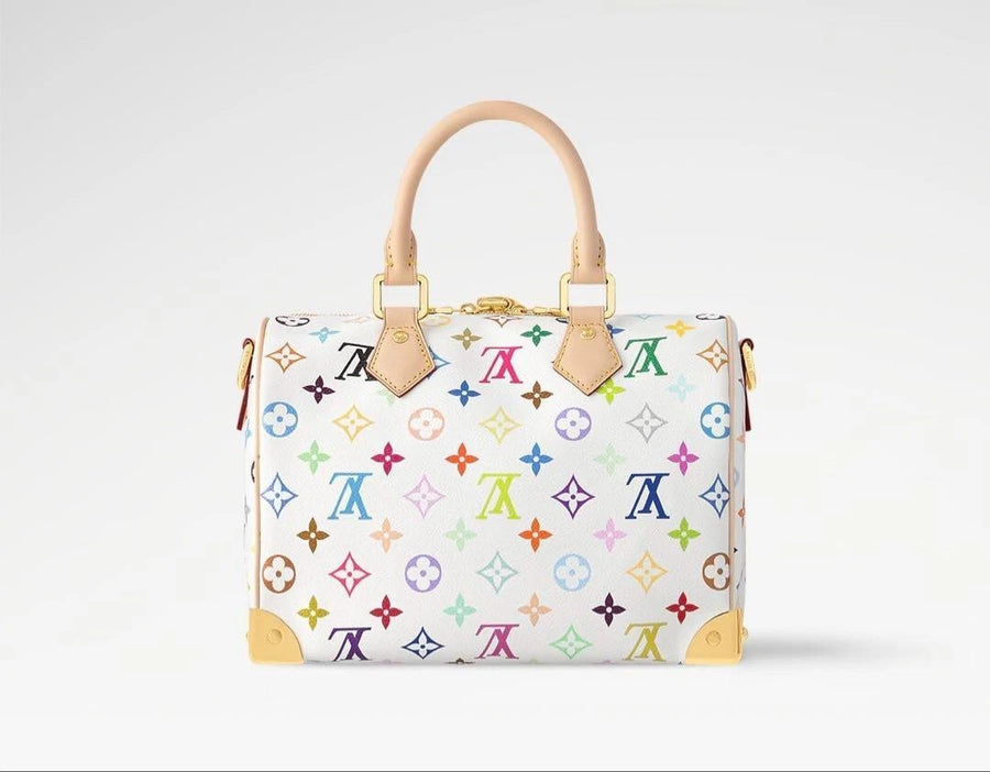 Louis Vuitton x Takashi Murakami Speedy Bandouliere 25 White/Multicolour
