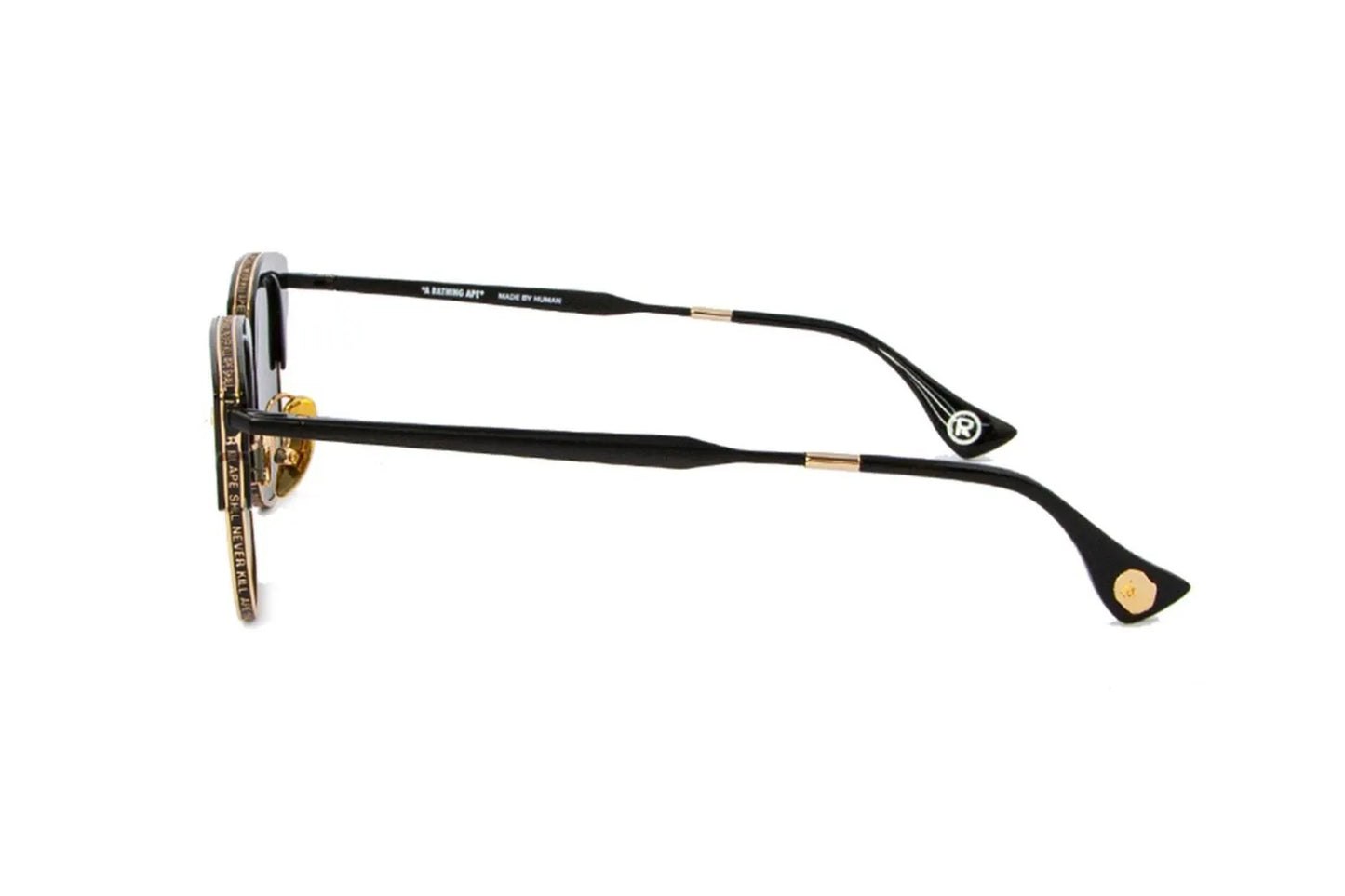 BAPE 8 Sunglasses Black/Gold