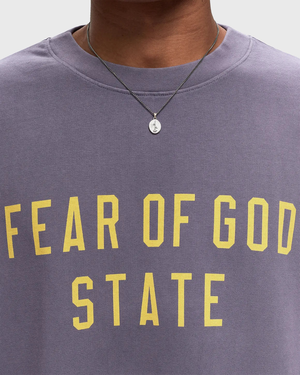 Fear of God Essentials Heavy Crewneck T Shirt Lavender