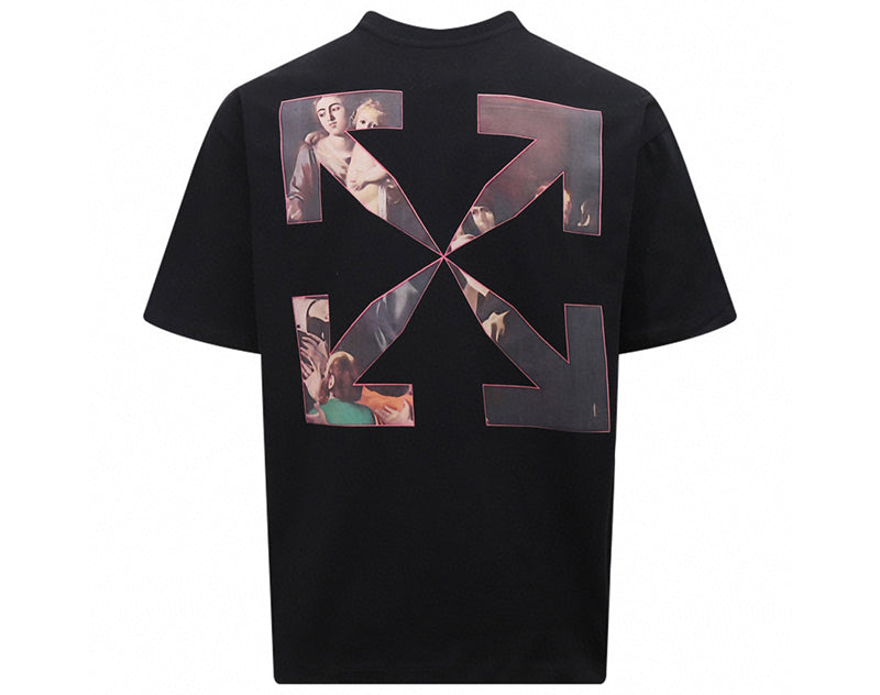 OFF-WHITE Regular Fit Caravaggio Painting T-shirt Black