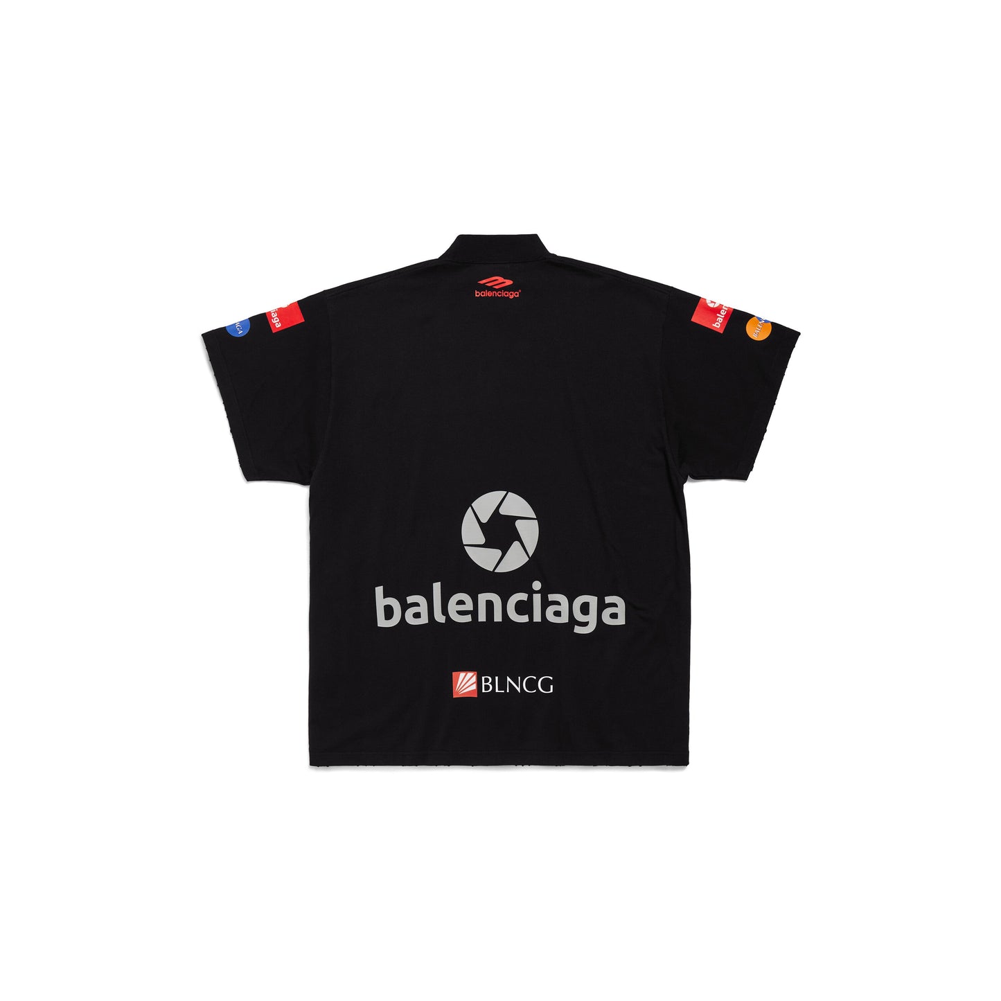 Balenciaga Top League Cotton T-shirt Black