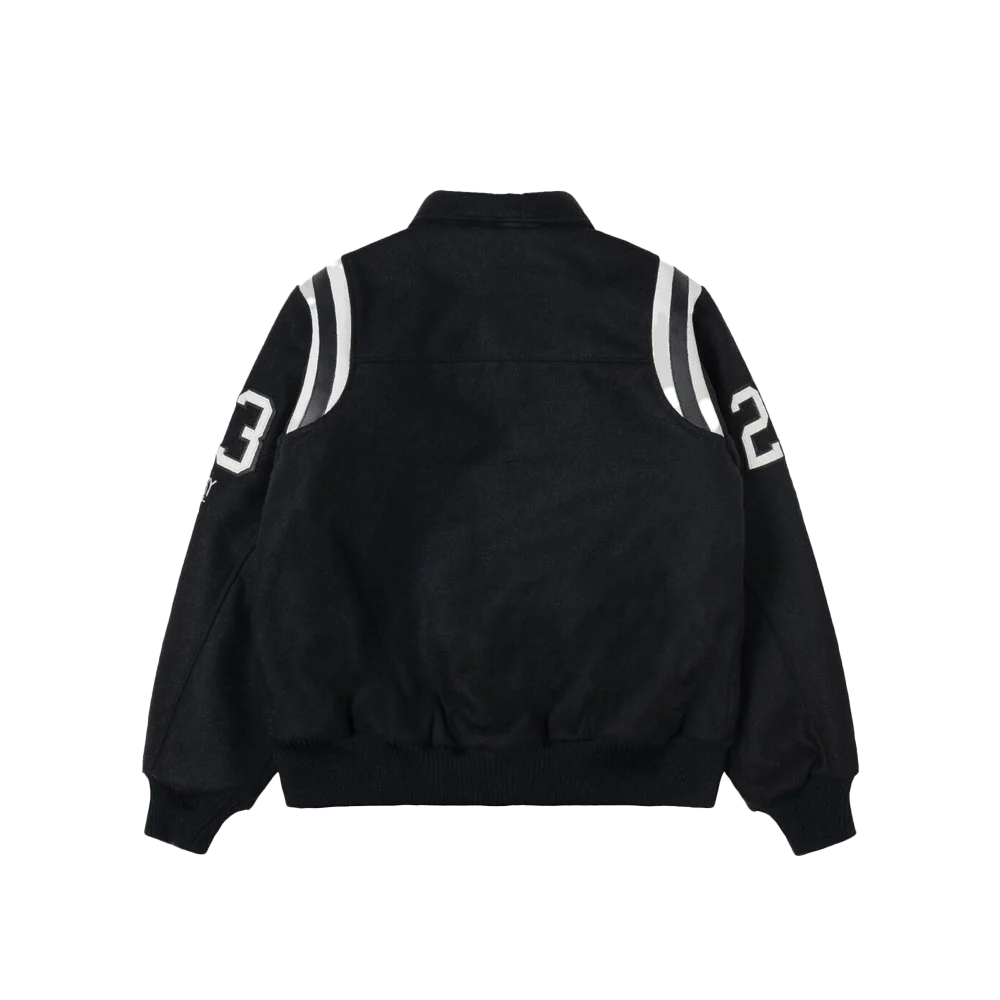 Stussy 80 Wool Varsity Jacket - Black