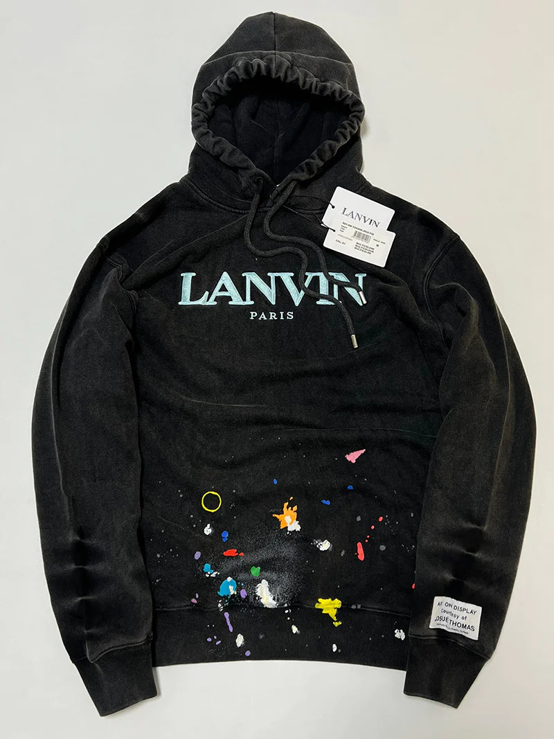Gallery Dept. x Lanvin logo-embroidered pullover hoodie