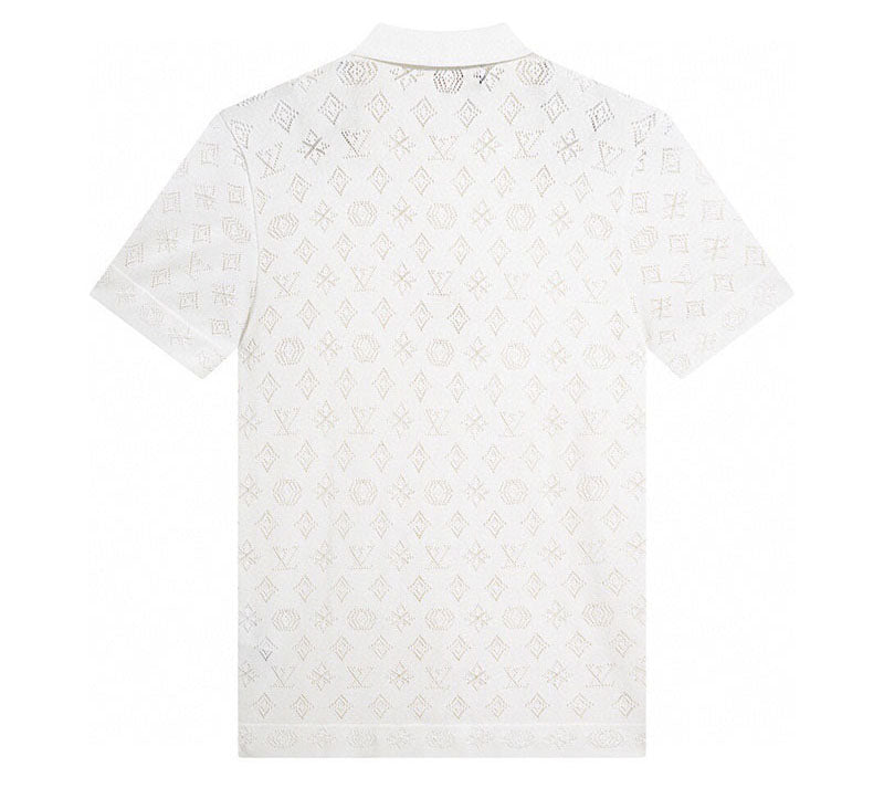 Louis Vuitton Polo Shirt Knitted White