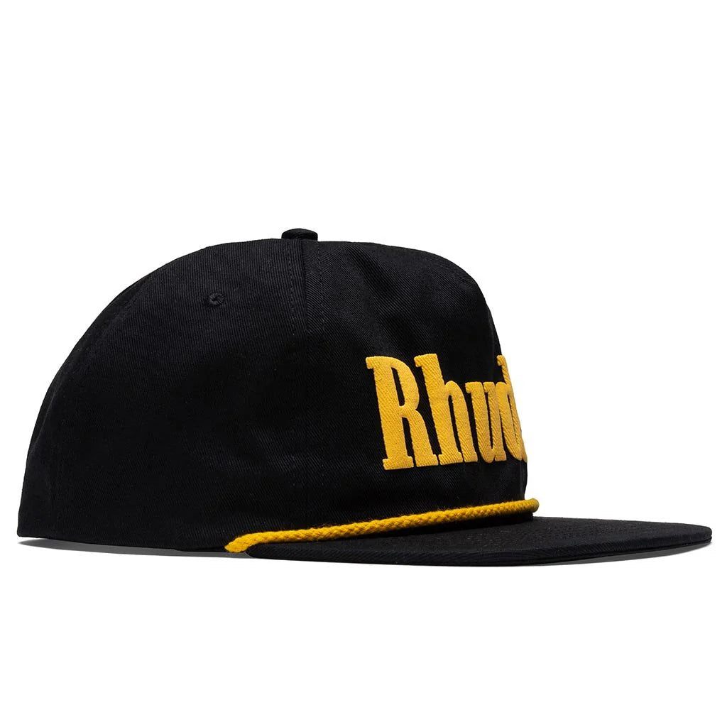 Rhude Logo Hat - Black / Yellow