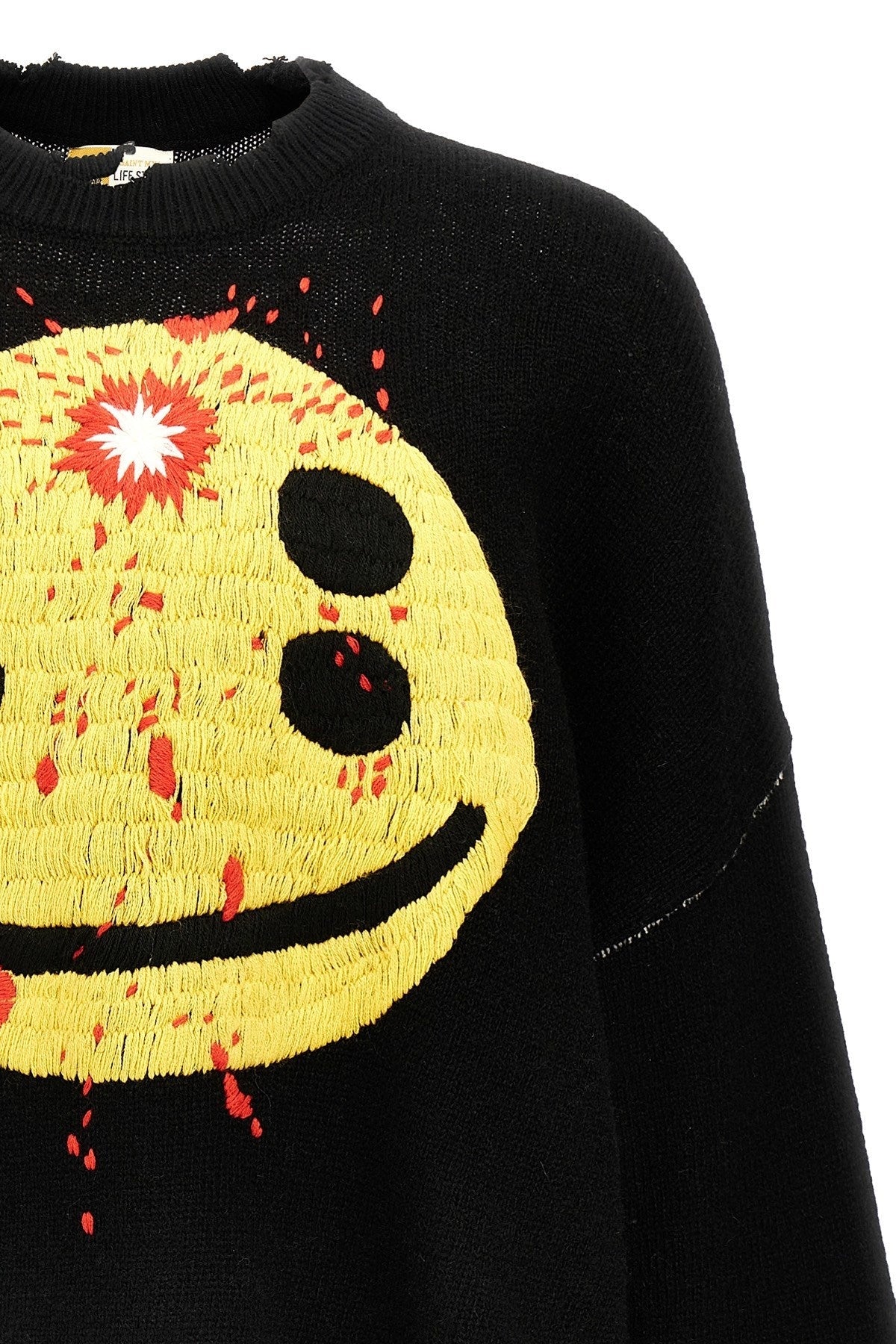 Cactus Plant Flea Market x Saint Mxxxxxx 'Smile' Crew Knit Black