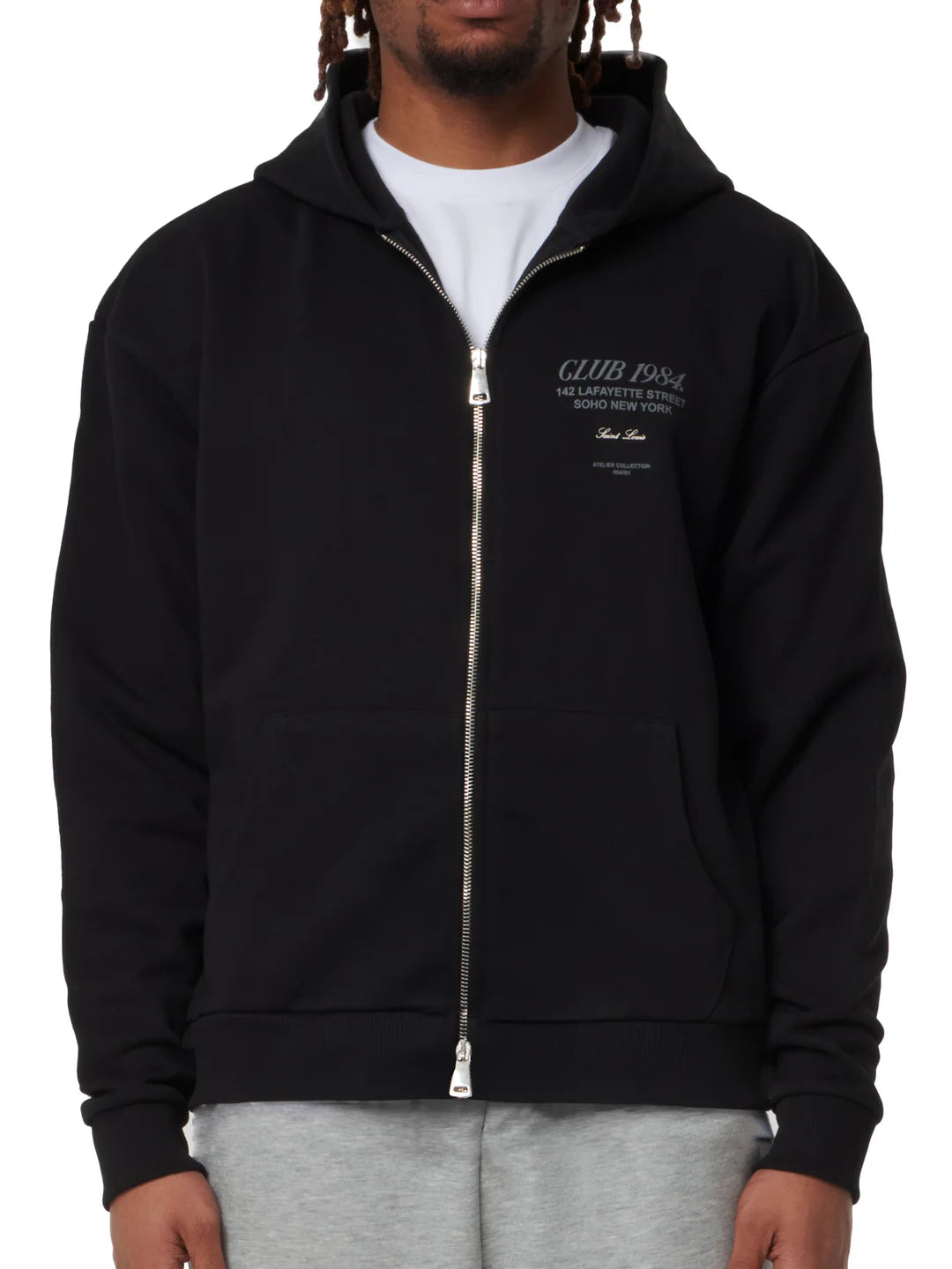 Club 1984 Soho Zip Hoodie - Black