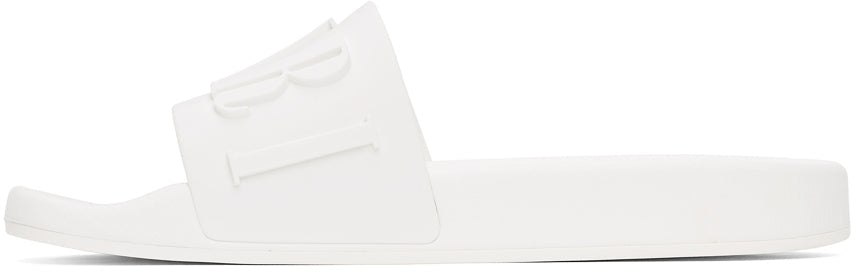 Amiri Logo Pool Slide 'White'