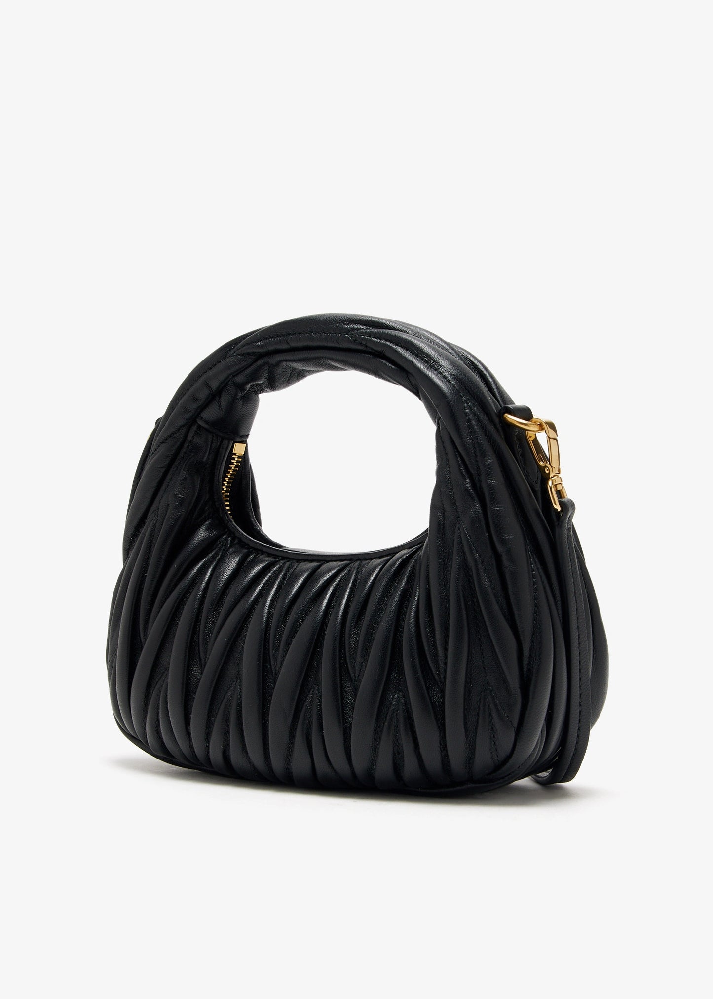 MiuMiu Matelassé nappa Wander mini hobo bag