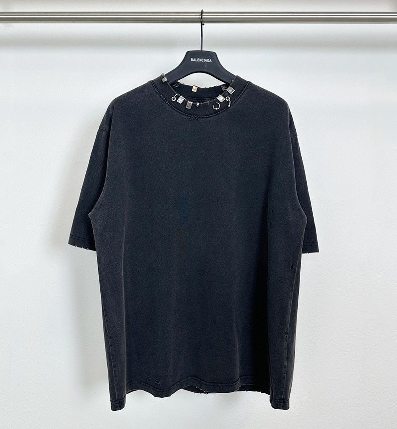 Balenciaga Piercing Hardware T-Shirt Black