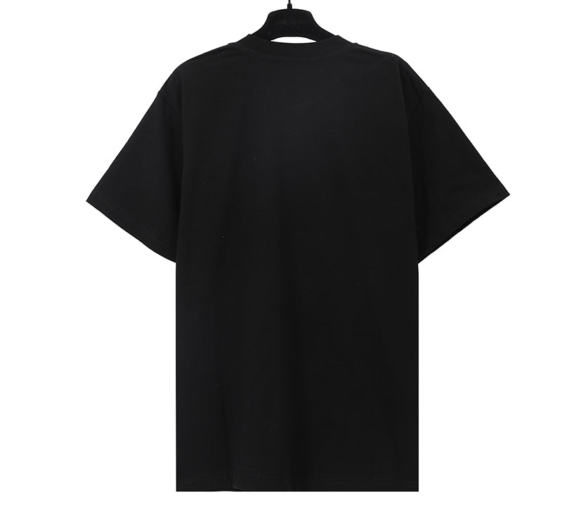 Palm Angels Neck Logo Print T-shirt Black