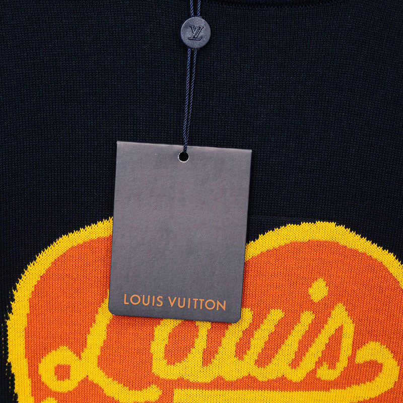 Louis Vuitton x Nigo Intarsia Jacquard Heart Crewneck