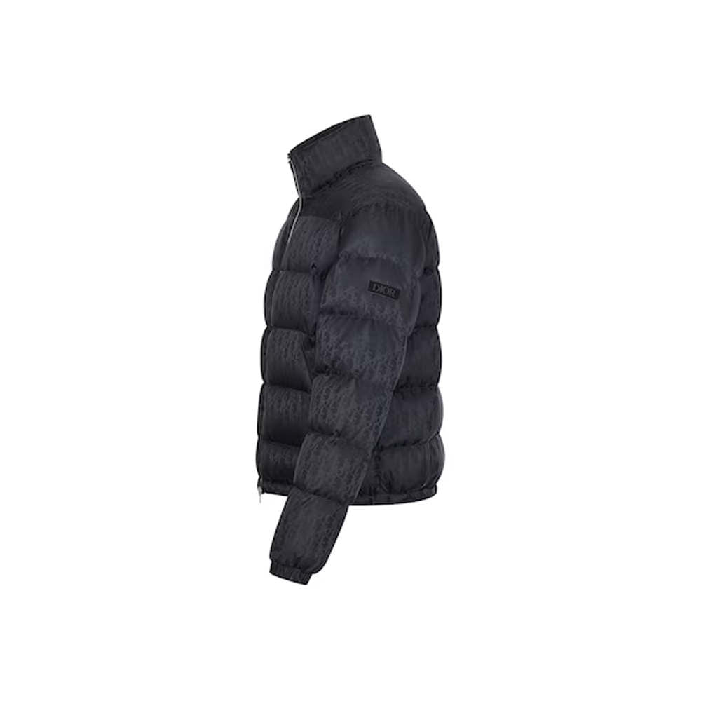 Dior Oblique Down Jacket Black Nylon Jacquard