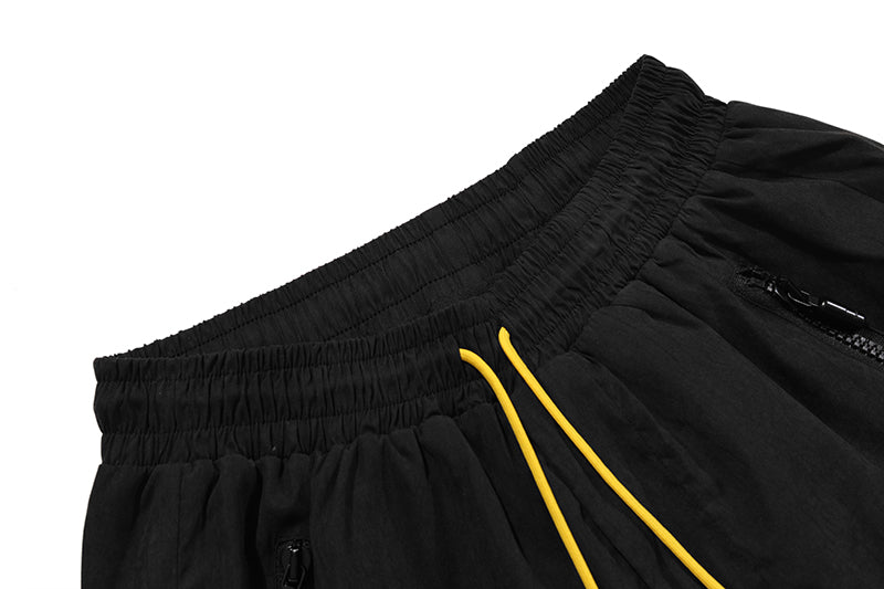 Rhude Cupro Yachting Shorts Black/Khaki