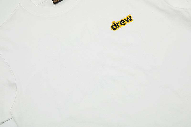 Drew Summer T-shirt Smiley Face Graffiti White