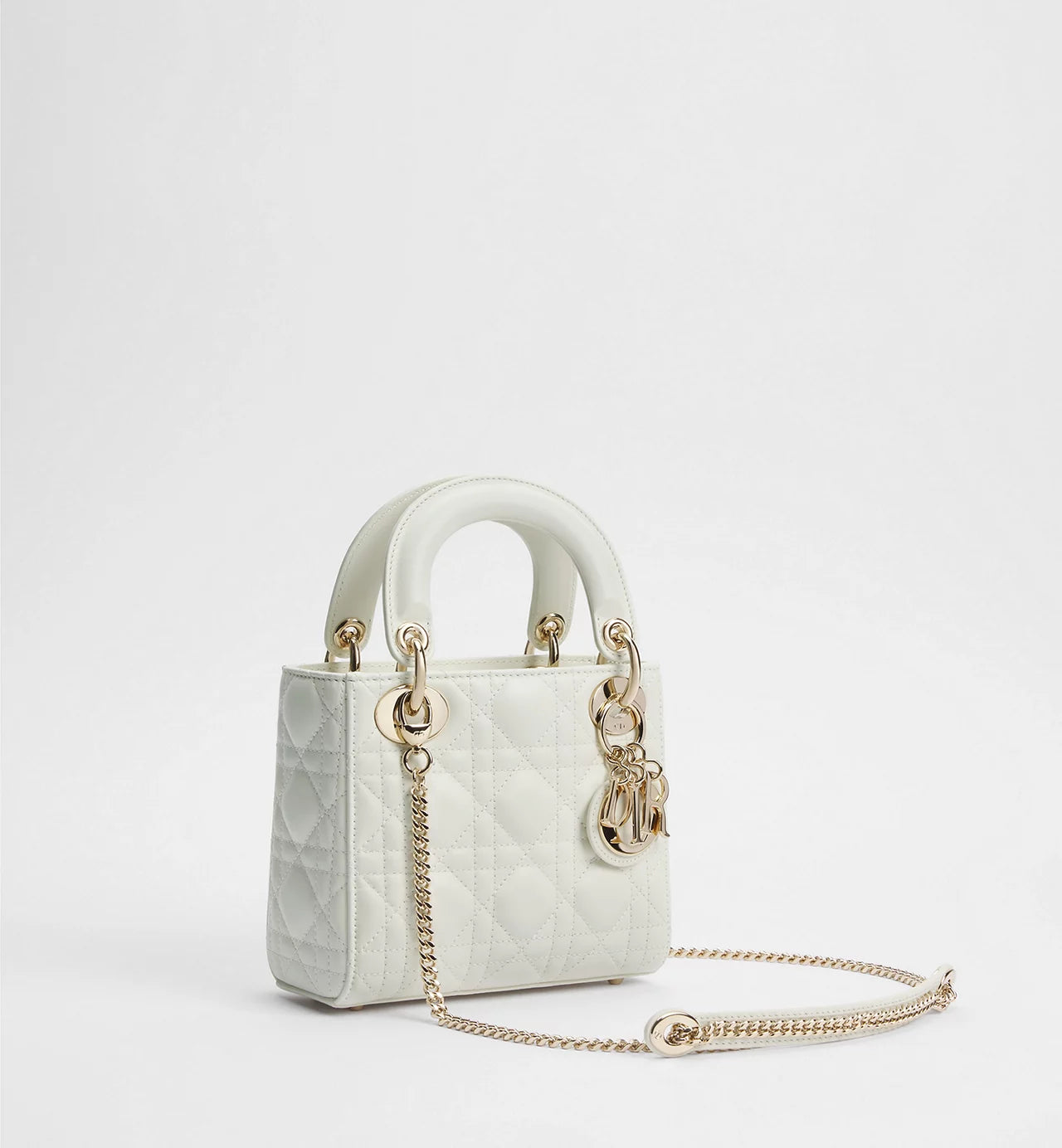 Dior Mini Lady Dior Bag White