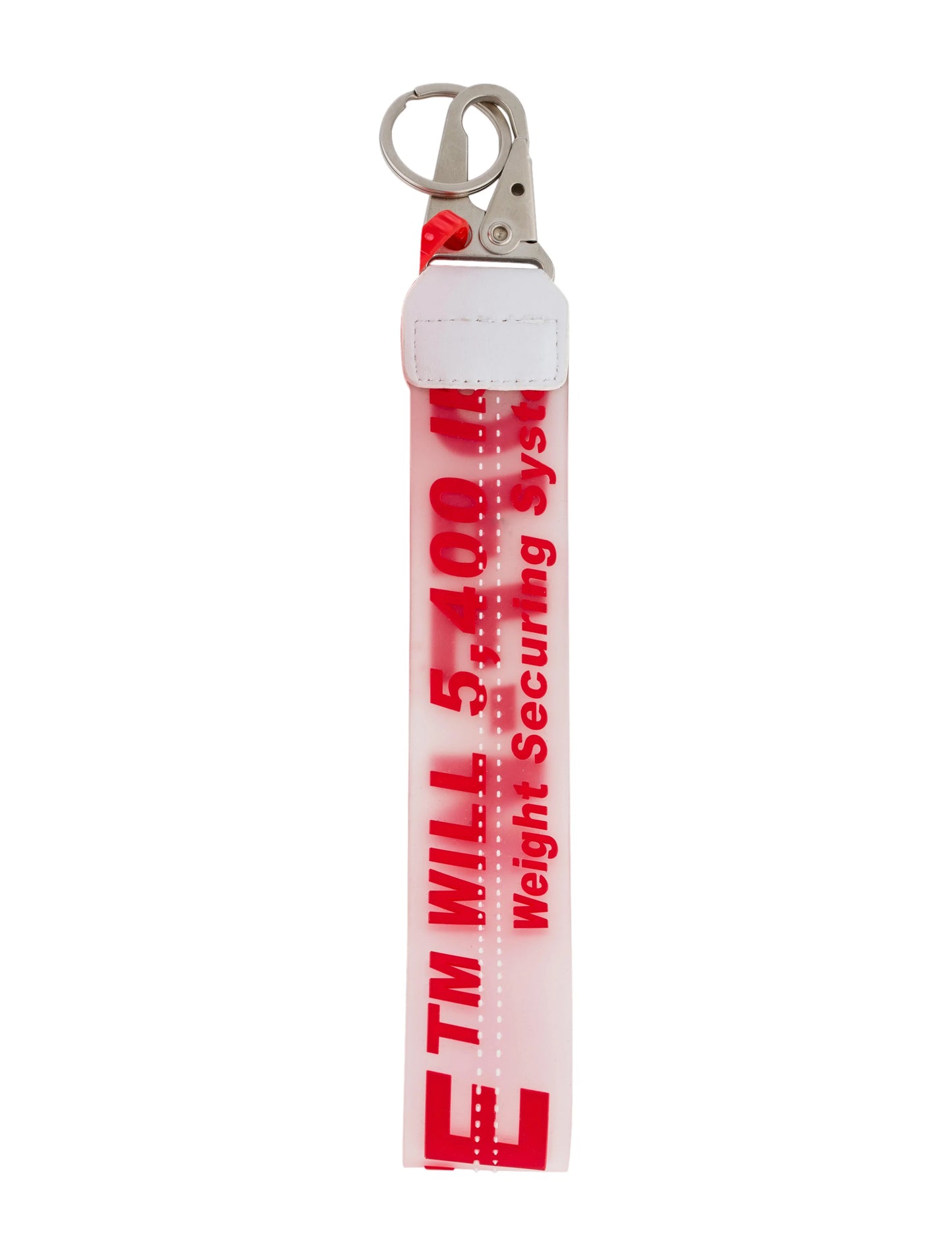 Off White Keychain Classic White/Red