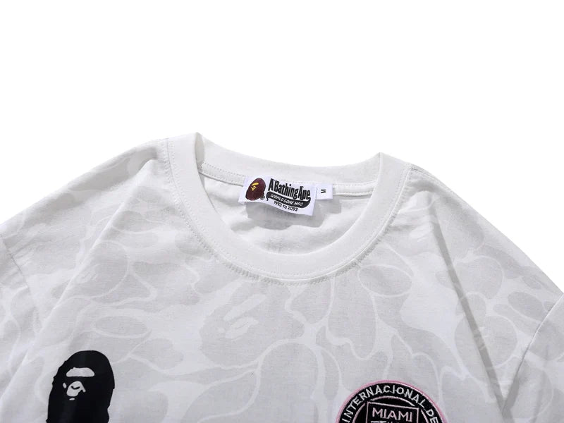 BAPE x Inter Miami CF Camo Tee White