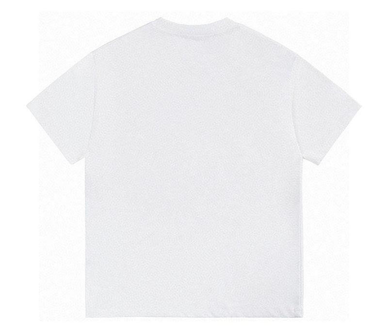 PRADA Logo-Plaque Crewneck Cotton T-Shirt White