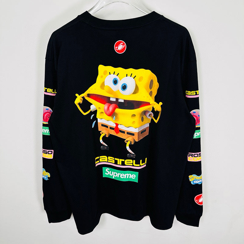 Supreme SpongeBob/Castelli Racing L/S Tee Black