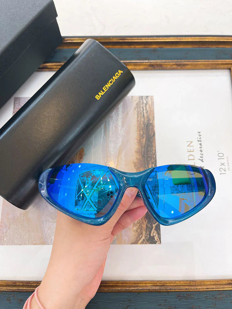 Balenciaga BB0202s Xpander Sunglasses Blue