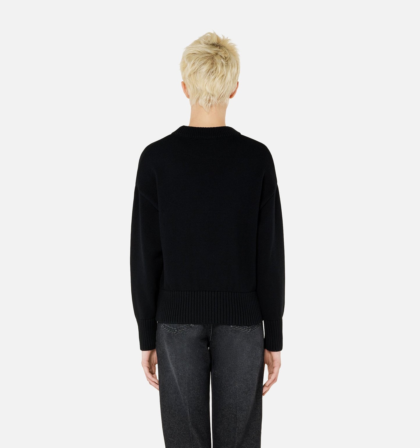 Ami De Coeur Crewneck Sweater Black